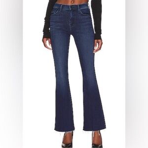 MOTHER Weekender Fray in Mint Condition Dark Wash Flare SZ 30 10